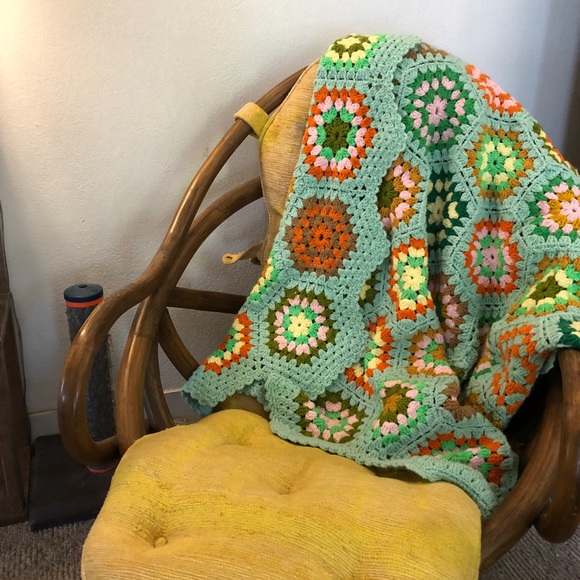 Hand Crafted Bedding Groovin Granny Square Hexagon Blanket Poshmark